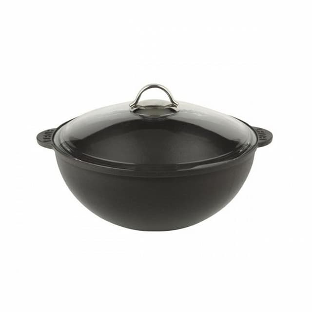 Казан LAVA 4,2 л d28 см чугун со стекл. крышкой черный арт. 81240431