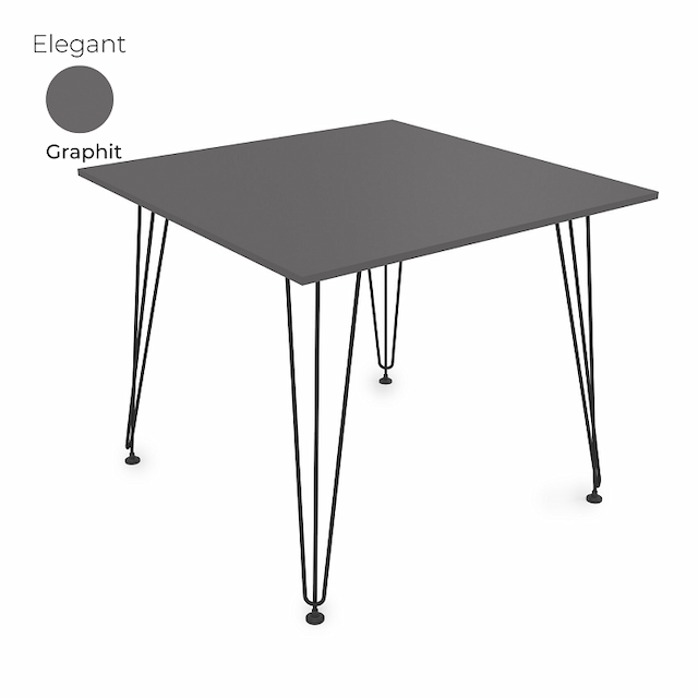 Стол обеденный квадратный Алсав 21Elegant.009 Graphit
