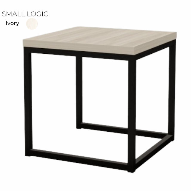 Стол журнальный квадратный маленький Алсав SMALL LOGIC 21S-LOGIC.001 Ivory