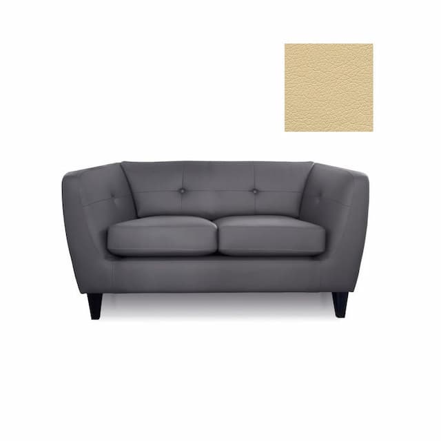 Диван 2-местный Юнитекс ROMAN 6127.27 экокожа премиум / бежевая