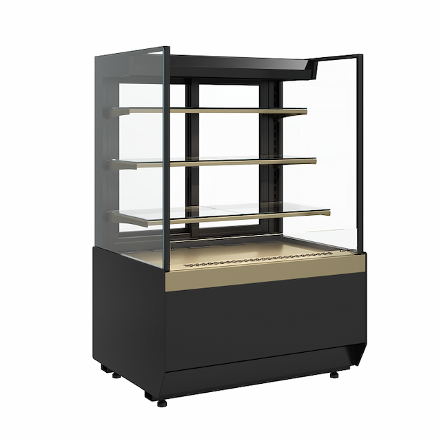 Витрина холодильная Carboma Cube 2 KC70 VM 0,9-2 STANDARD открытая прямая боковина (версия 2.0) (9005-0109)