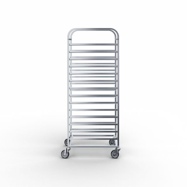 Тележка-шпилька под противни 14 направляющих RADA жаропрочные колеса 80 мм