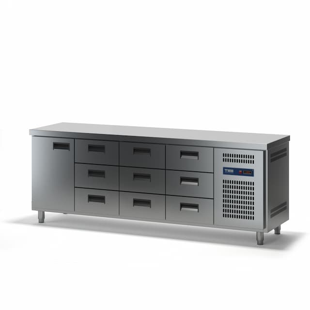 Стол холодильный ТММ СХСБ-К-1/1Д-9Я (без борта)(2280х700х870)