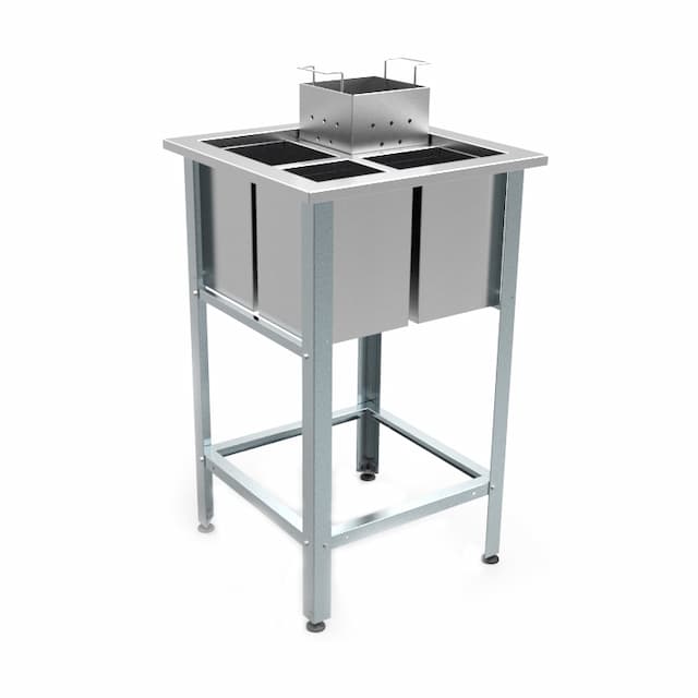 Ванна моечная для мойки яиц сварная КОБОР ВМЯ/1-63/63